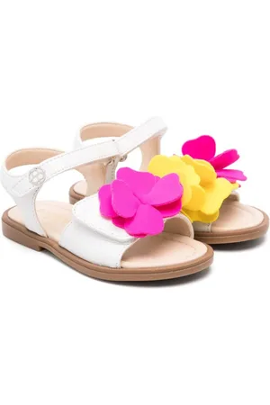 Florens Sandalen mit Blumenapplikation