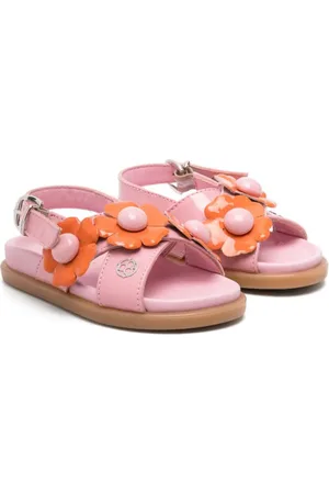 Florens Sandalen mit Blumenapplikation