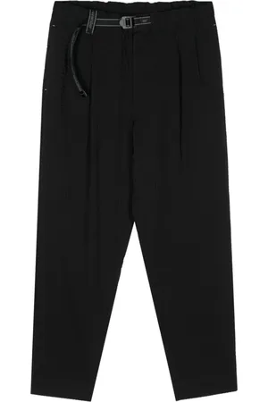 and wander Seersucker-Hose mit Tapered-Bein