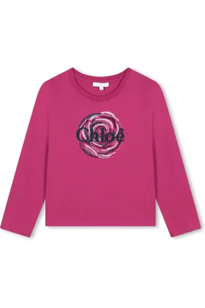 Chloé T-Shirt mit Logo-Stickerei