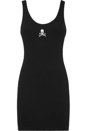 Philipp Plein Minikleid mit Totenkopf-Stickerei