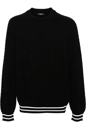 Balmain Merinopullover mit Jacquardmuster