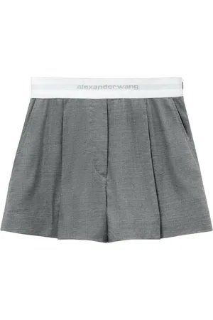 Alexander Wang Bundfaltenshorts mit Logo-Bund