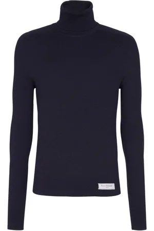 Balmain Merinopullover mit Logo-Tag