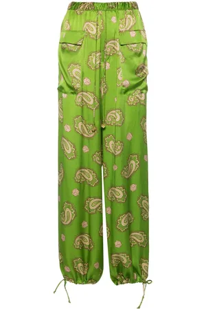 ALÉMAIS Weite Dice Seidenhose