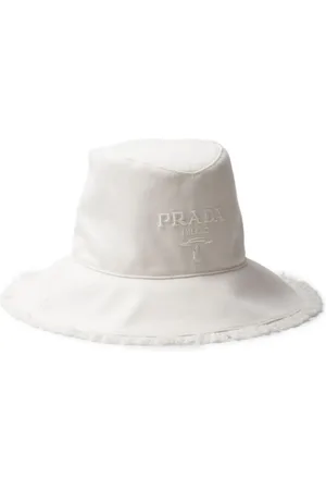 Prada Fischerhut mit Logo-Stickerei
