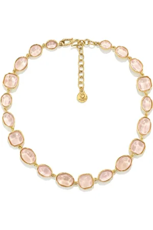Goossens Vergoldete Halskette mit Cabochons
