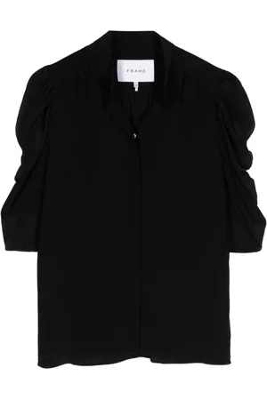 Frame Geraffte Seidenbluse