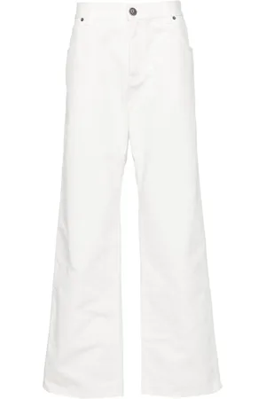Balmain Halbhohe Straight-Leg-Jeans