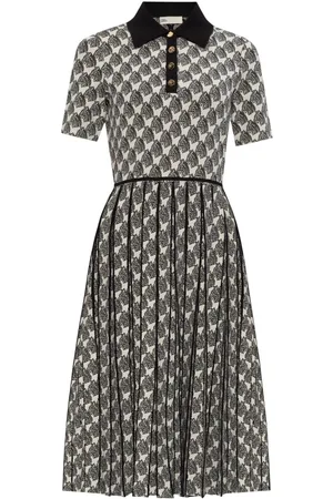 Tory Burch Midikleid mit abstraktem Print