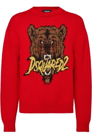 Dsquared2 Pullover mit Intarsien-Logo