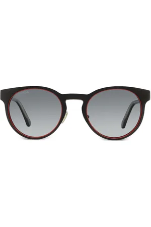Omega Matte Sonnenbrille mit rundem Gestell