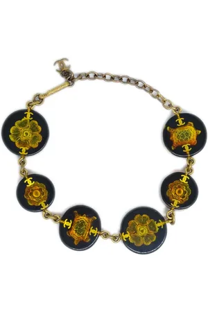 CHANEL 1990-2000s Turtle Armband mit Perlen