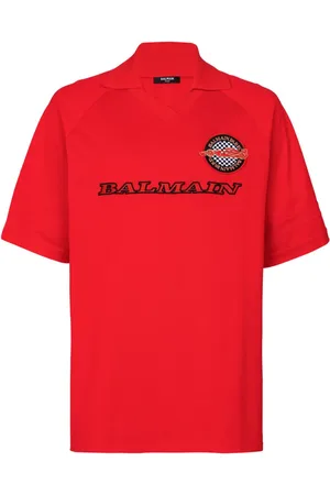 Balmain Poloshirt mit Logo-Patch