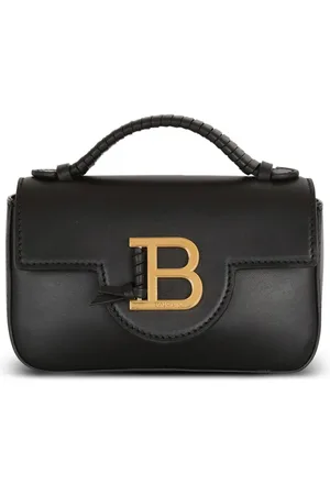 Balmain Mini Schultertasche mit Logo-Schild