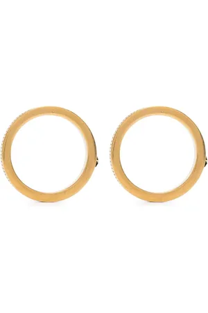 Maison Margiela Runde Ohrstecker mit Gravur
