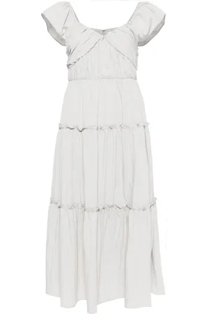 B+AB Gestuftes Midikleid mit Falten