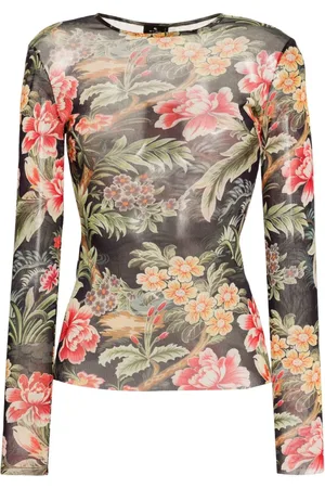 Etro Spitzentop mit Blumenmuster