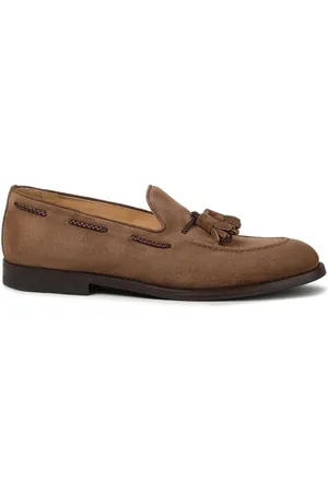Brunello Cucinelli Loafer aus Wildleder mit Quasten