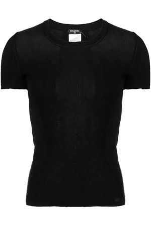 CHANEL 2003 Kaschmirtop mit rundem Ausschnitt