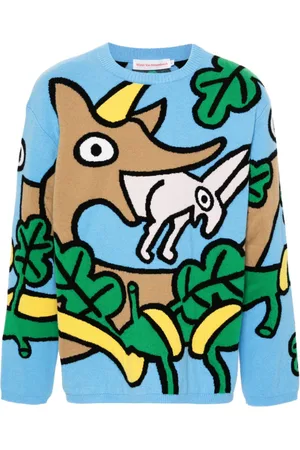 WALTER VAN BEIRENDONCK Wisdom Intarsien-Pullover