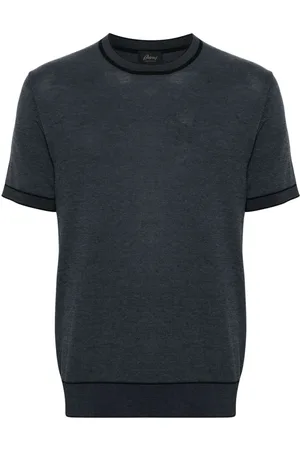 BRIONI T-Shirt mit gestreiften Details