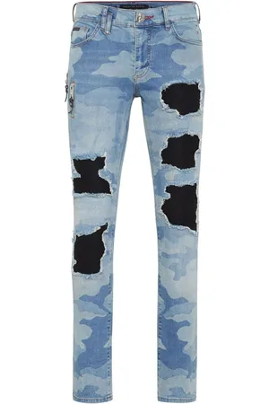 Philipp Plein Skinny-Jeans mit Camouflage-Print