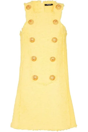 Balmain Kleid mit Zierknöpfen