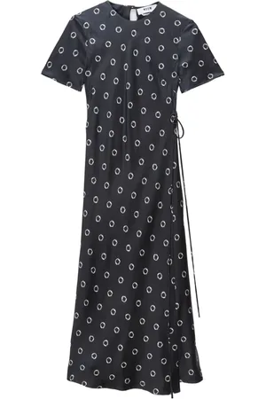 Msgm Maxikleid mit grafischem Print