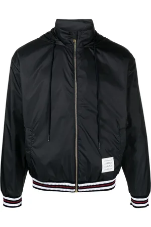 Thom Browne Leichte Ripstop-Jacke mit Logo-Patch