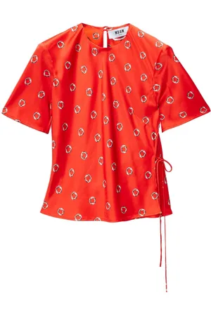 Msgm Bluse mit grafischem Print