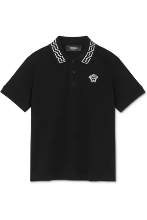 VERSACE Poloshirt mit Greca-Detail