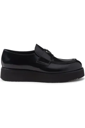 Prada Loafer mit Logo-Schild