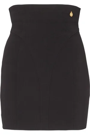 Balmain Krepp-Minirock mit hohem Bund