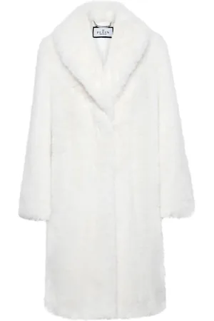 Philipp Plein Faux-Fur-Mantel mit Schalrevers