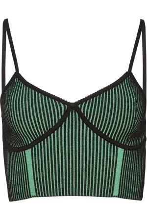 FLEUR DU MAL Geripptes Tanktop
