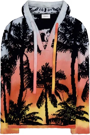 LANEUS Gestrickter Hoodie