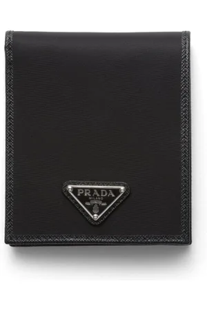 Prada Portemonnaie mit Logo-Schild