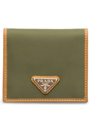 Prada Portemonnaie mit Logo-Schild