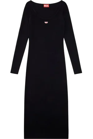 Diesel Geripptes D-Ballet-D Maxikleid