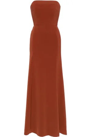 Jenny Packham Schulterfreies Joelyn Krepp-Abendkleid