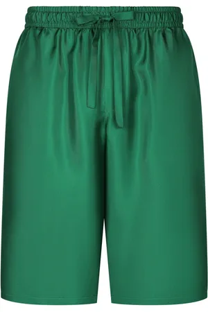 Dolce & Gabbana Joggingshorts aus Seide mit Stickerei