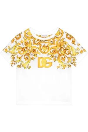 Dolce & Gabbana Majolica T-Shirt aus Jersey