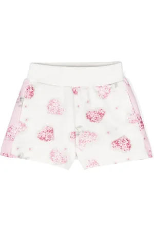 MONNALISA Shorts mit Blumenherz-Print