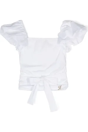 MISS BLUMARINE Bluse mit Logo-Schild