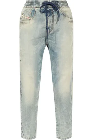 Diesel Tapered-Jeans mit Bleach-Effekt