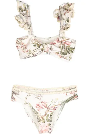 ZIMMERMANN Waverly Bikini mit Blumen-Print