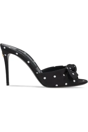 Dolce & Gabbana Kiera Satin-Mules mit Polka Dots