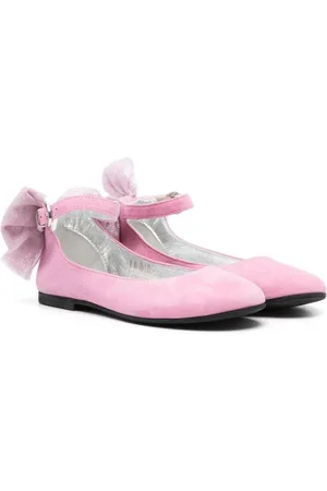 MONNALISA Ballerinas aus Wildleder mit Schleife