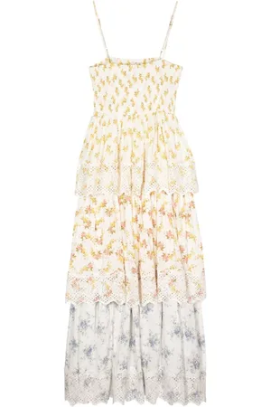 by Ti Mo Midikleid mit Blumen-Print